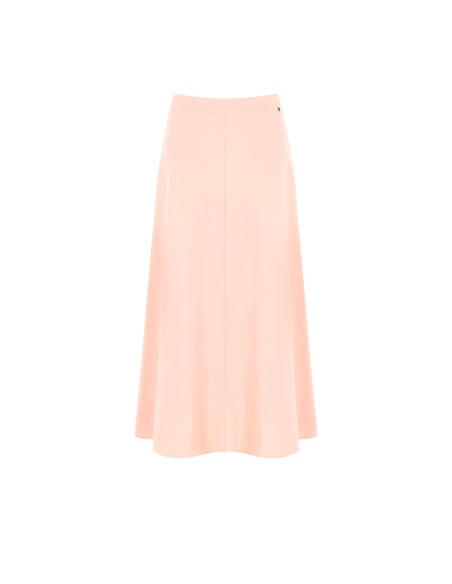 Saia Longa Evasê em Tecido Fluido Rinascimento