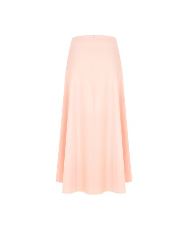 Saia longa evasê em tecido fluido Rinascimento