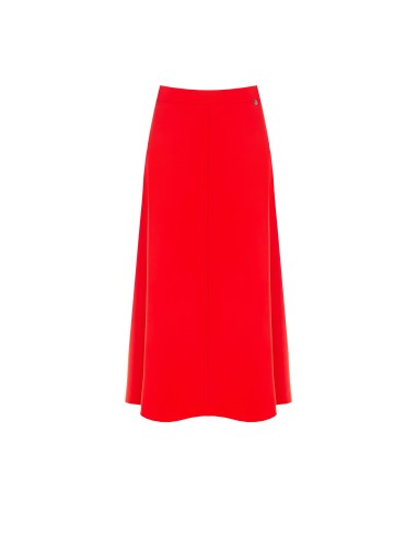 Saia Longa Evasê em Tecido Fluido Rinascimento