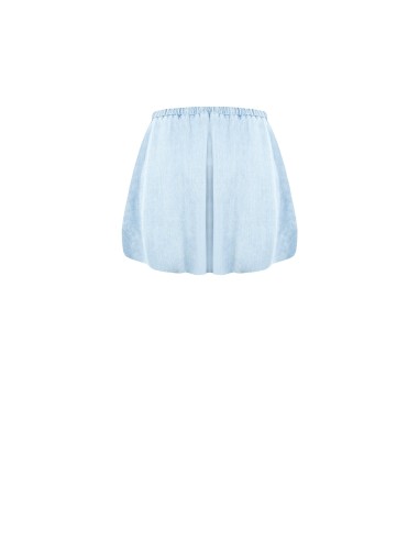 Minissaia Balão Em Ganga Com Bolsos Rinascimento