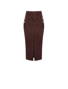 Longuete em imitação de camurça com fenda frontal Rinascimento