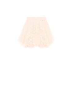 Minissaia Balão com Delicadas Rosas em Tule Efeito Tridimensional Rinascimento