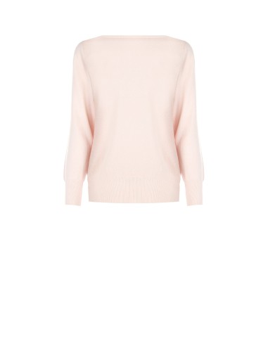 Camisola com decote barco e logótipo bordado Rinascimento