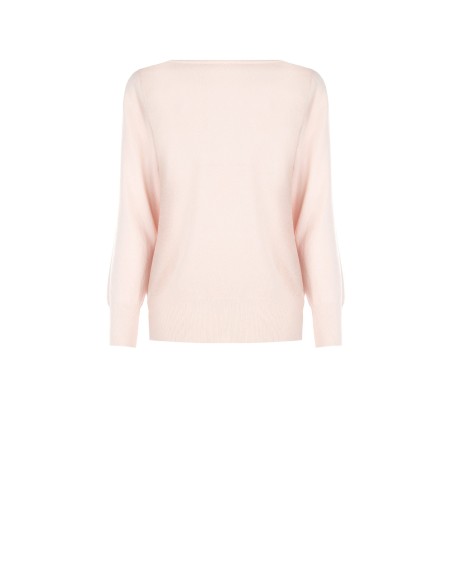 Camisola com decote barco e logótipo bordado Rinascimento