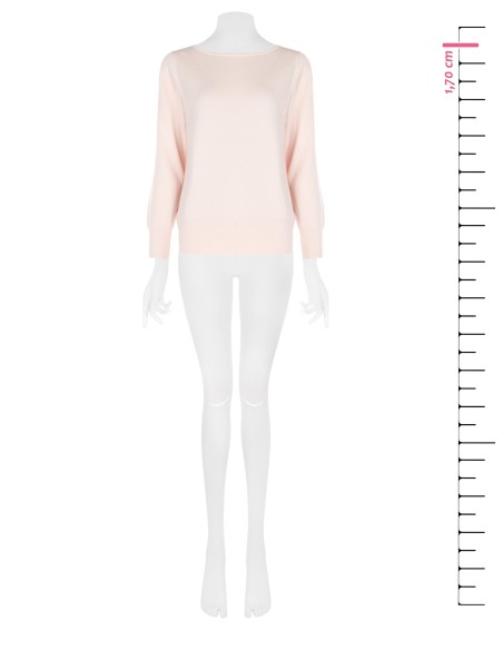 Camisola de malha com decote barco e logótipo bordado Rinascimento