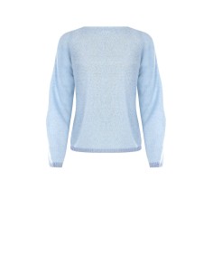 Camisola Gola Redonda com Barras em Lurex e Placa com Logótipo Rinascimento 2