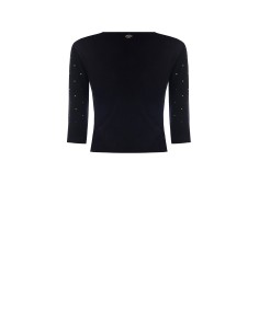 Camisola com mangas 3/4 e strass multicolor Rinascimento 2