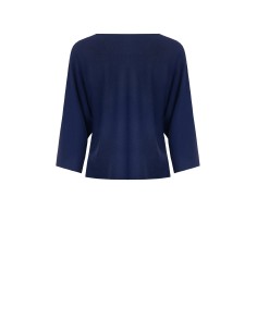 Malha fluida com logótipo vazado e mangas 3/4 Rinascimento 2