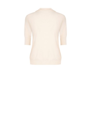 Polo em mistura de viscose com logótipo RR bordado Rinascimento