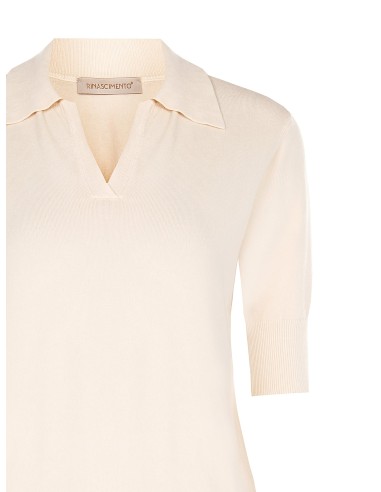 Polo em mistura de viscose com logótipo Rr bordado Rinascimento