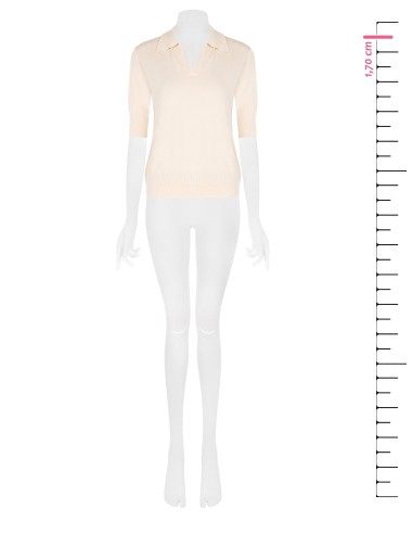 Polo em mistura de viscose com logótipo RR bordado Rinascimento