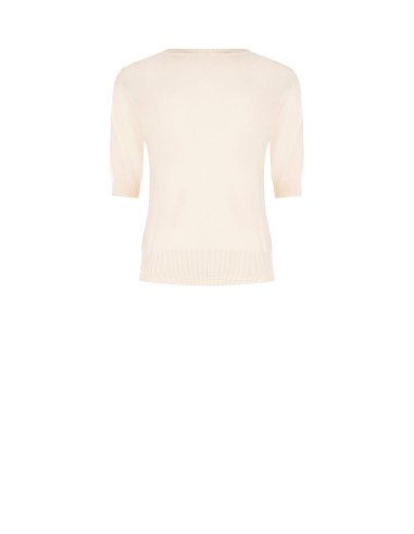 Malha em mistura de viscose com logótipo RR bordado Rinascimento