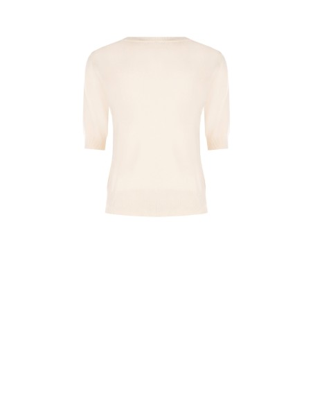 Malha em mistura de viscose com logótipo RR bordado Rinascimento