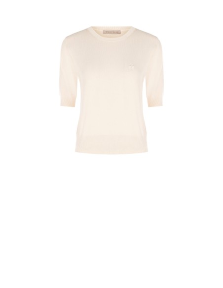 Camisola em mistura de viscose com logótipo RR bordado Rinascimento