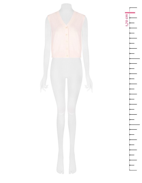 Colete em malha mistura de viscose Rinascimento