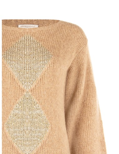 Camisola com Maxi Losangos Lurex Rinascimento