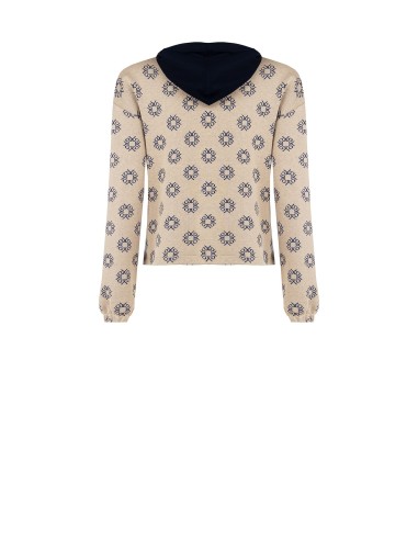 Sweat com Capuz e Padrão de Logótipo RR Rinascimento