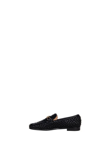 Mocassins em tecido trançado com padrão de losangos e acabamento com logótipo RR em metal Rinascimento