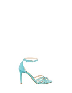 Sandálias Com Salto Alto Em Imitação De Camurça Rinascimento