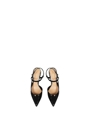 Décolleté slingback com salto médio em verniz Rinascimento