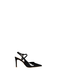 Décolleté slingback com salto médio em verniz Rinascimento