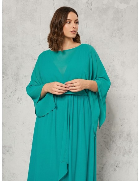 Estola Cobertura de Ombros Curvy em Georgette Rinascimento Curvy