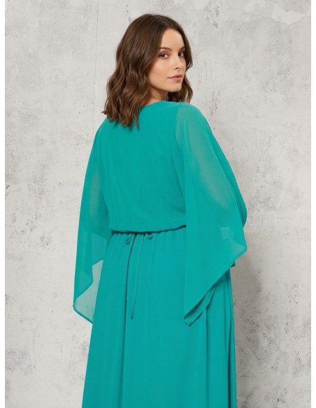 Estola para Ombros Curvy em Georgette Rinascimento Curvy