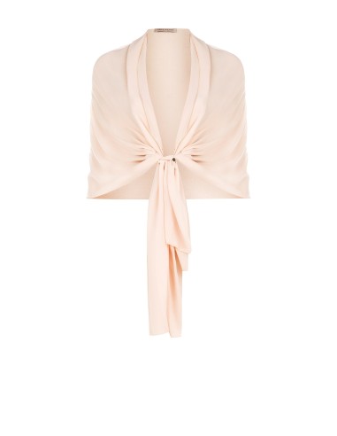 Bolero/Estola em Georgette Rinascimento