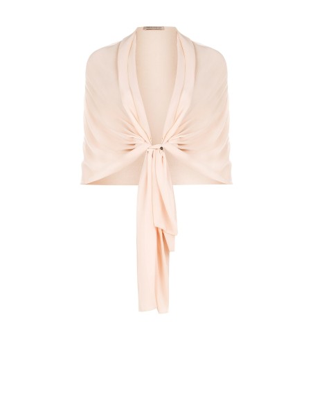 Bolero/Estola em Georgette Rinascimento