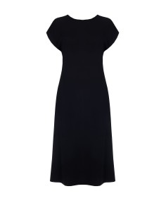 Vestido longo tipo slip em tecido fluido com decote em V nas costas Rinascimento Curvy