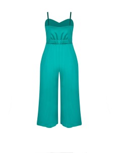 Macacão Curvy com calças em cetim estruturado e bolsos Rinascimento Curvy 2