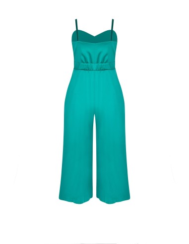 Macacão Inteiro Curvy Calças em Cetim Estruturado com Bolsos Rinascimento Curvy