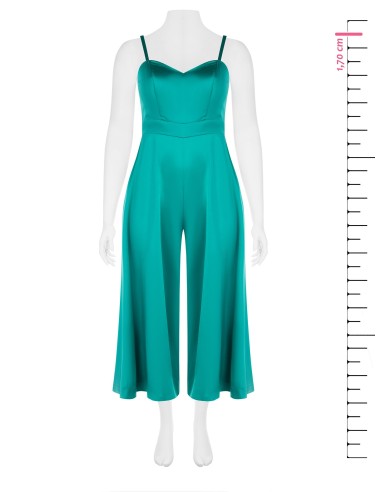 Macacão Inteiro Curvy Calças em Cetim Estruturado com Bolsos Rinascimento Curvy