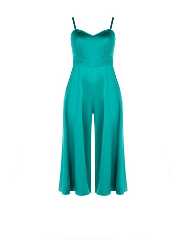 Macacão Curvy com calças em cetim estruturado e bolsos Rinascimento Curvy