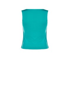 Top Curvy coberto de lantejoulas na frente com decote quadrado Rinascimento Curvy 2