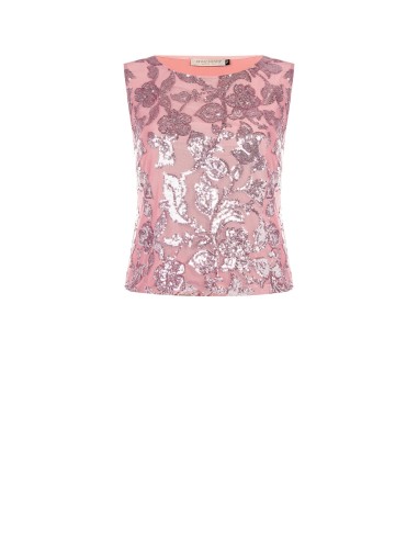 Top em Tule Macio com Bordado em Lantejoulas Rinascimento Curvy