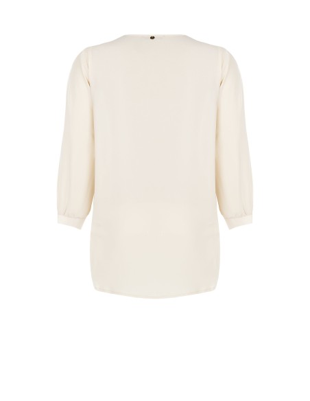 Blusa Curvy Macia Assimétrica em Georgette Rinascimento Curvy