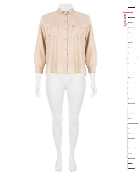 Camisa Curvy com Tachas Rinascimento Curvy