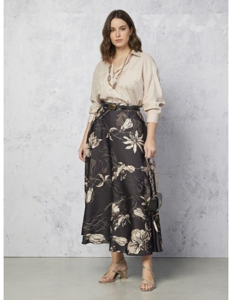 Camisa Curvy com tachas Rinascimento Curvy