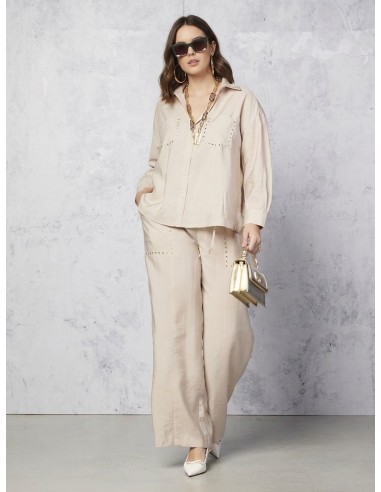 Camisa Curvy com tachas Rinascimento Curvy