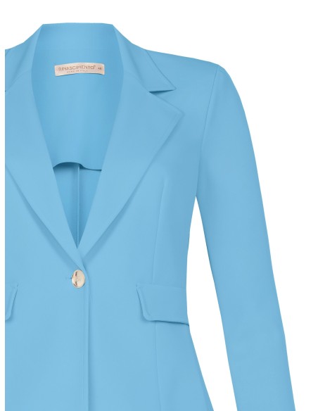 Blazer 1 botão dourado Rinascimento Curvy