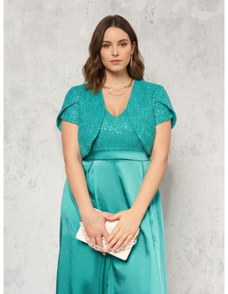 Bolero Curvy Coberto de Lantejoulas Rinascimento Curvy
