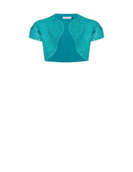 Bolero Curvy tipo shrug coberto de lantejoulas Rinascimento Curvy