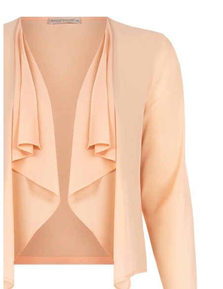 Bolero Aberto Curvy Em Georgette Rinascimento Curvy