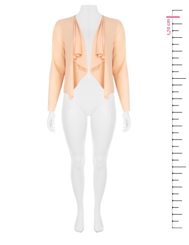 Bolero Aberto Curvy em Georgette Rinascimento Curvy