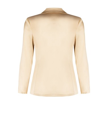 Blazer entalhado de 1 botão em cetim Rinascimento Curvy