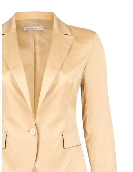 Blazer entalhado em tecido bi-stretch Rinascimento Curvy