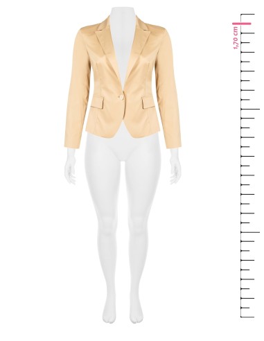 Blazer entalhado em tecido bi-stretch Rinascimento Curvy