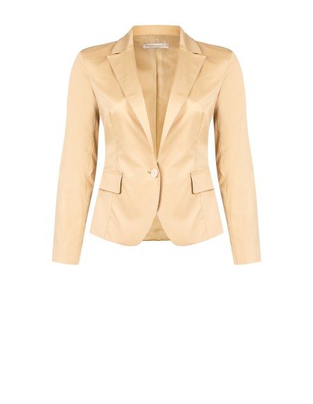 Blazer entalhado em tecido bi-stretch Rinascimento Curvy