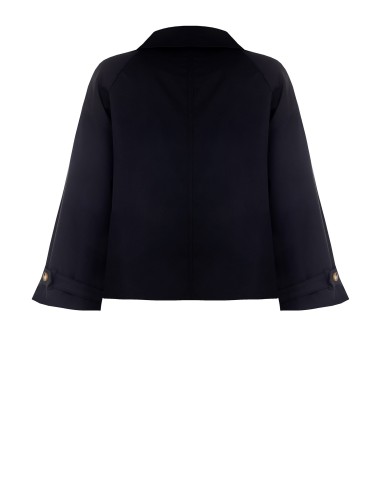 Casaco Curto Amplo Estilo Trench Rinascimento Curvy